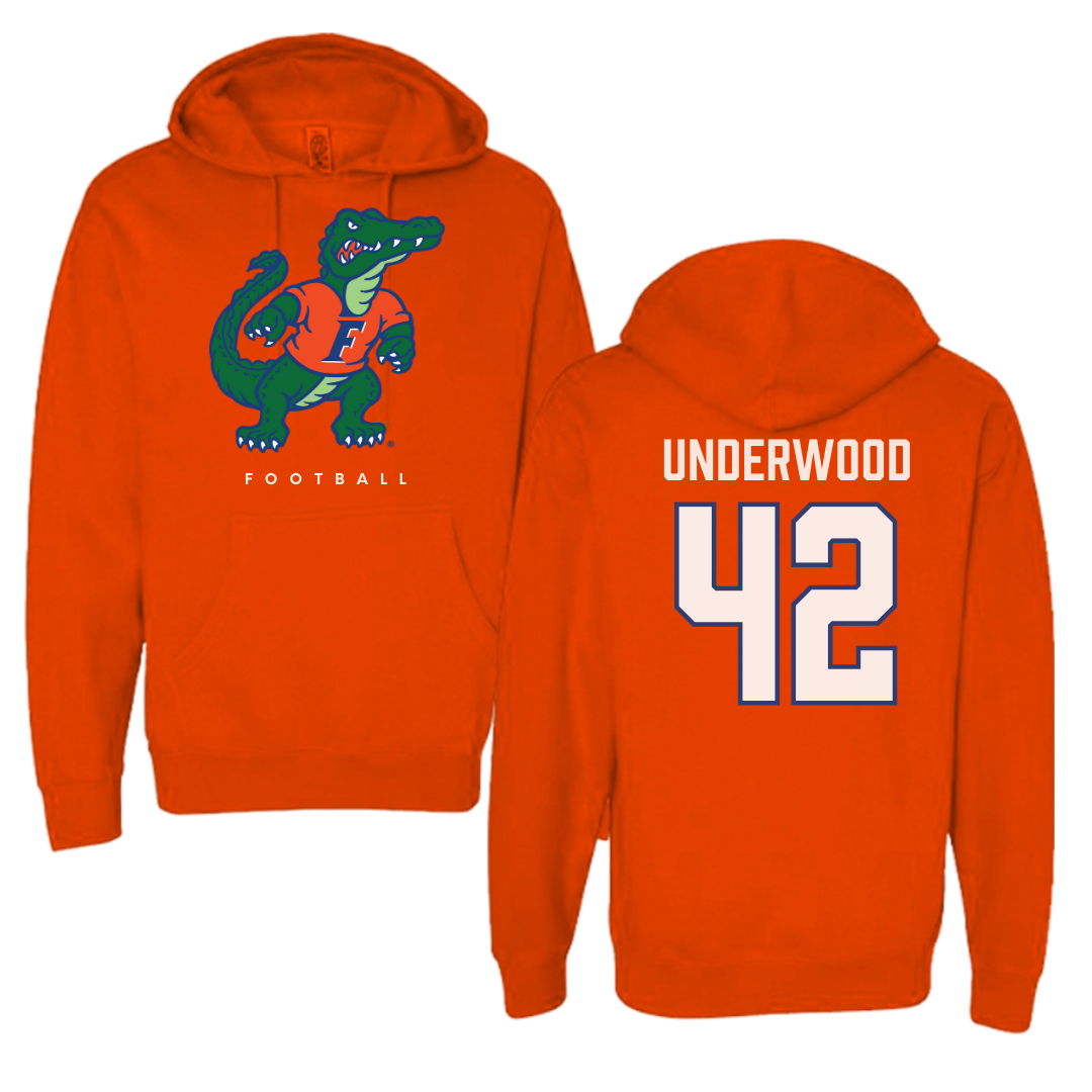 University of Florida Football Orange Hoodie - #42 Rocco Underwood