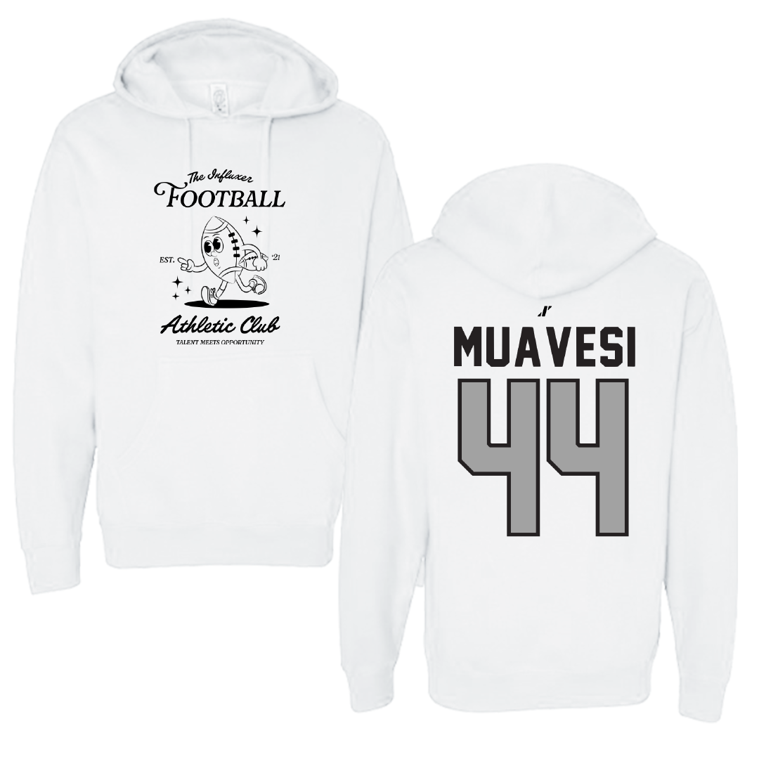 Football White Influxer Athletic Club Hoodie - #44 Waisale Muavesi