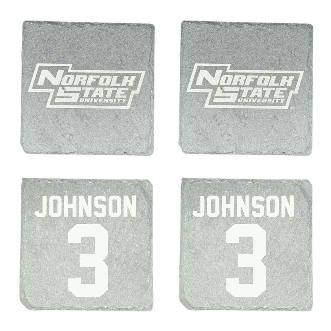 Norfolk State University Basketball Stone Coaster (4 Pack)  - #3 Diamond Johnson