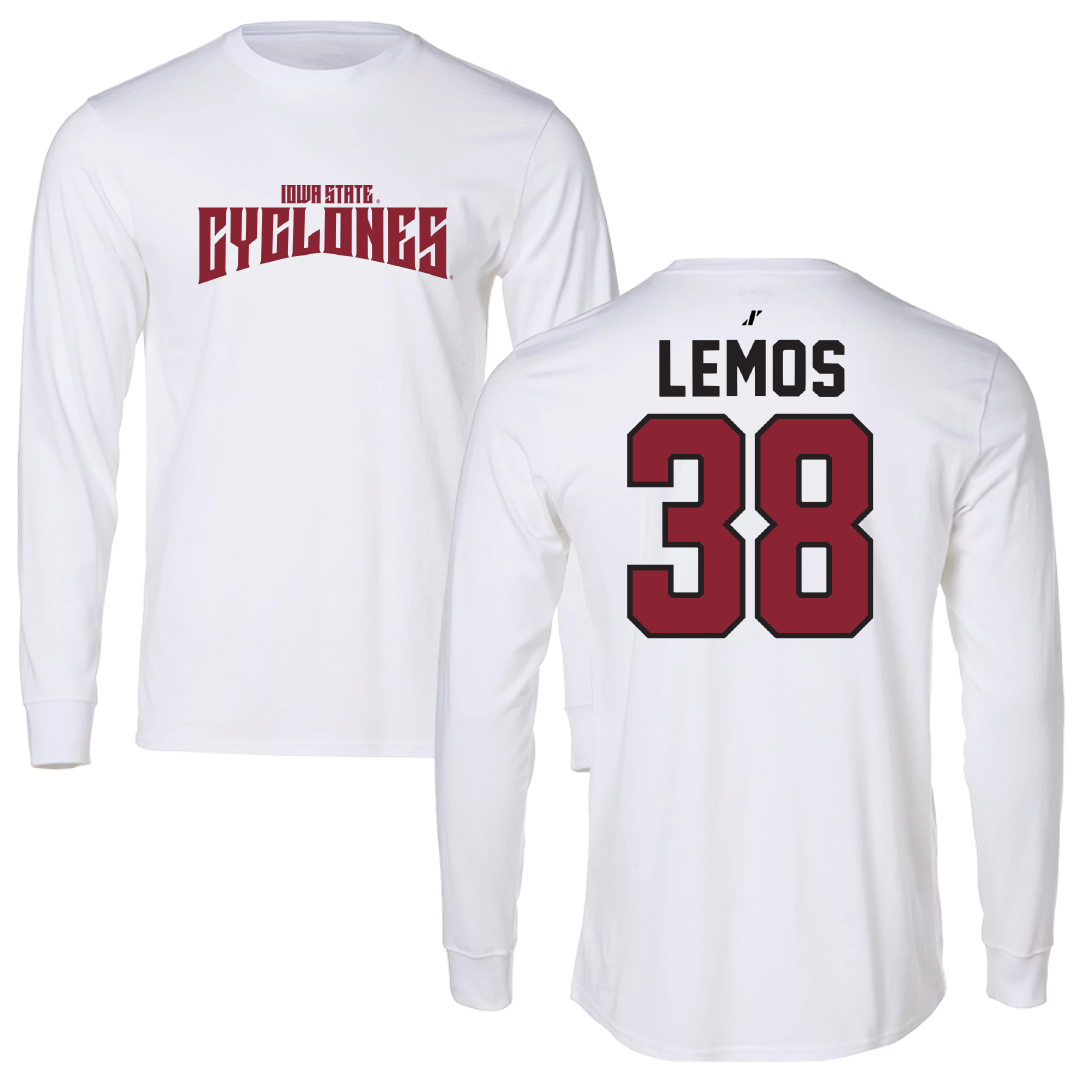 Iowa State University Football White Classic Long Sleeve - #38 Eddie Lemos