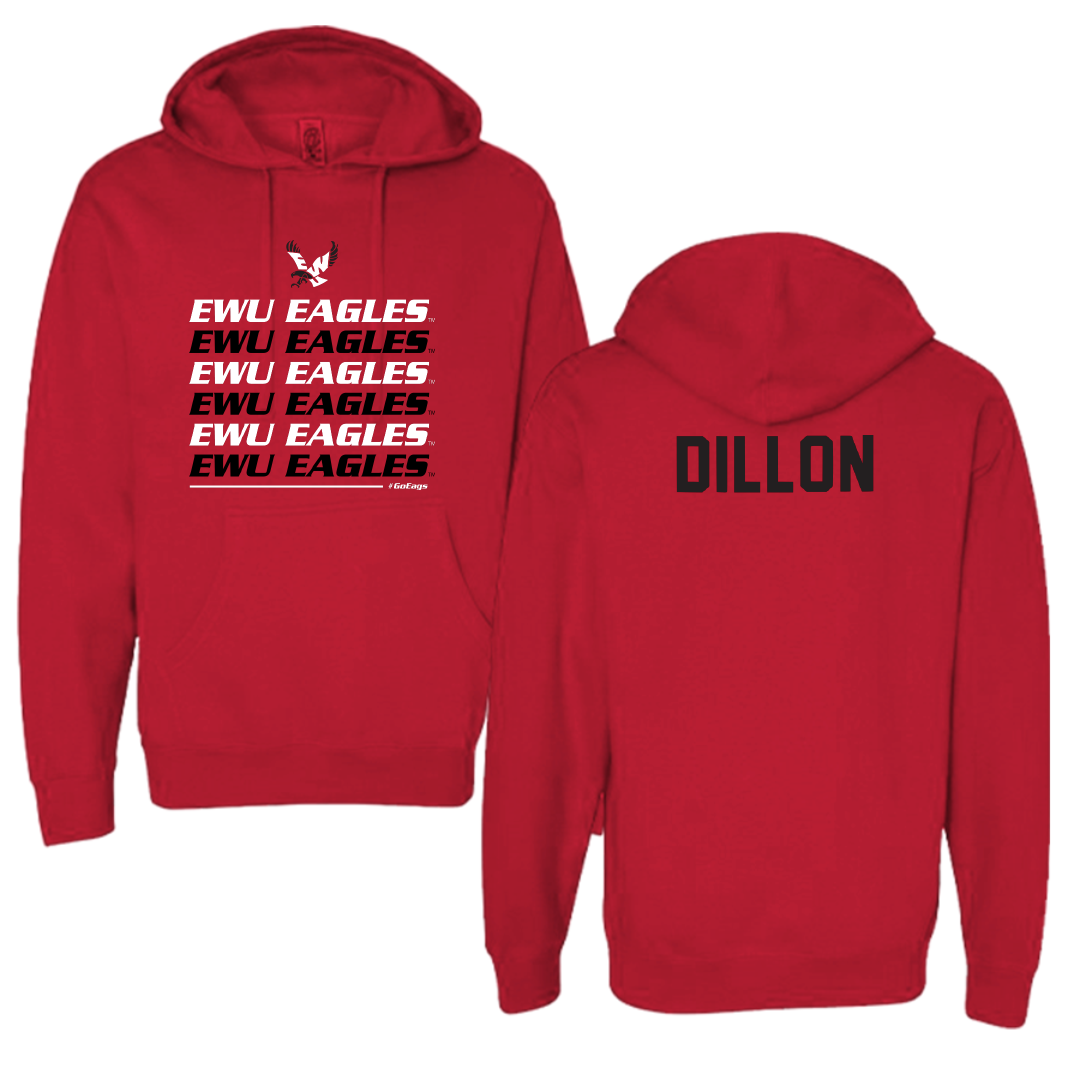 Eastern Washington University Tennis Red General Hoodie - Drew Dillon