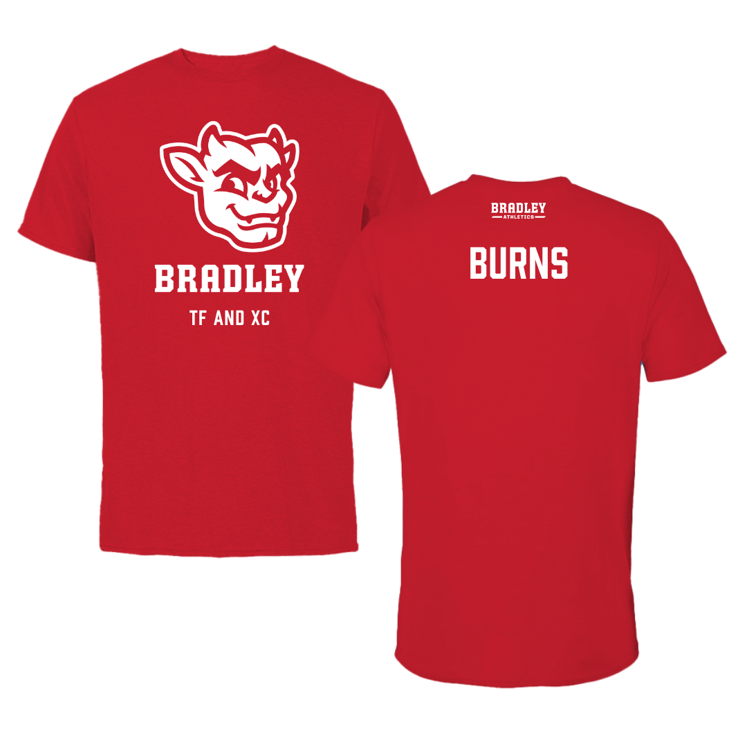 Bradley University TF and XC Red Mascot Performance Tee - Oliver Burns