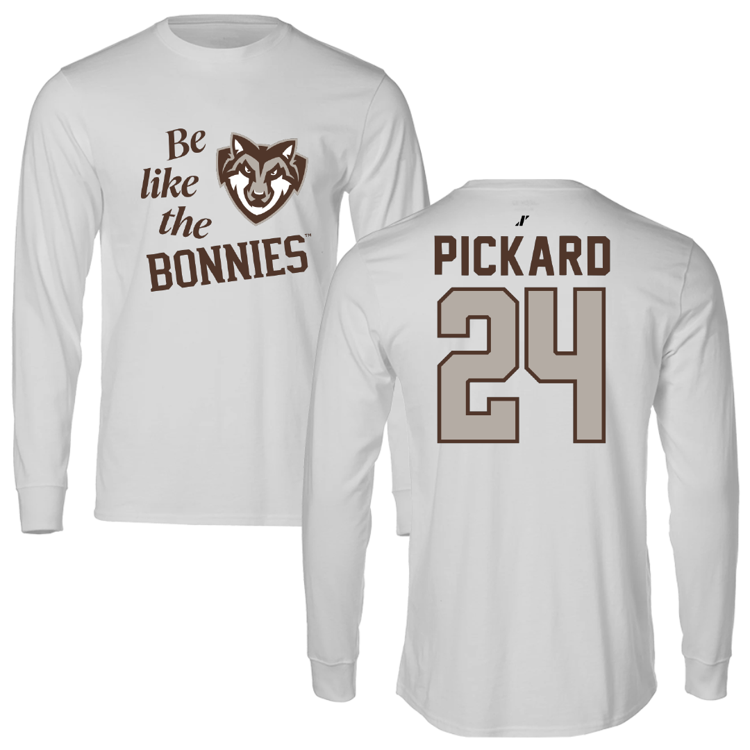 St. Bonaventure University Soccer Light Gray Be Like Us Performance Long Sleeve - #24 Kristin Pickard