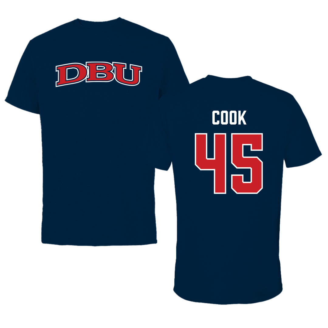 Dallas Baptist University STUNT Navy DBU Tee - #45 Janae Cook