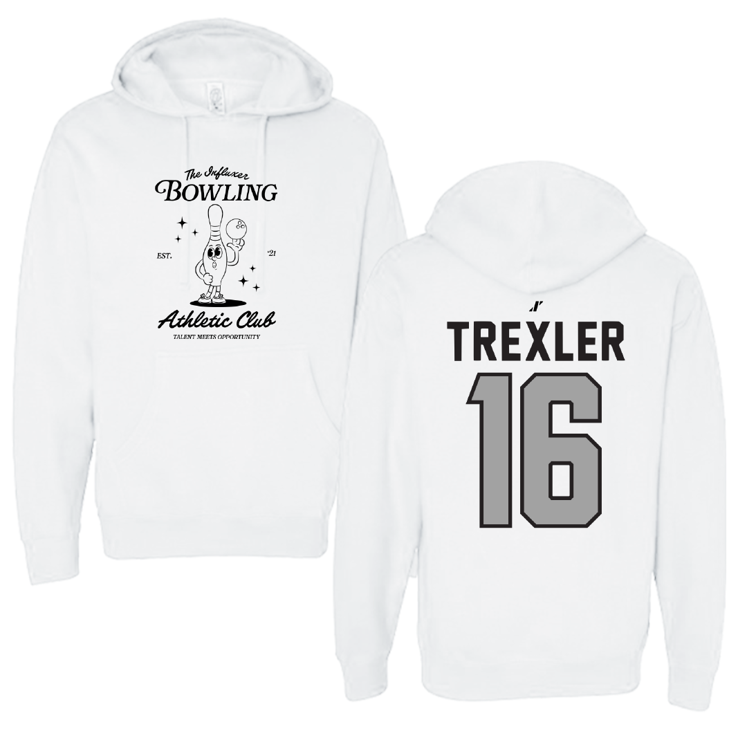 Bowling White Influxer Athletic Club Hoodie - #16 Kylee Trexler