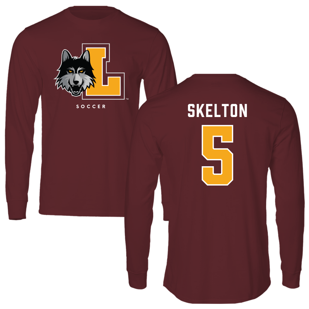 Loyola University-Chicago Soccer Maroon Mascot Performance Long Sleeve - #5 Ella Skelton