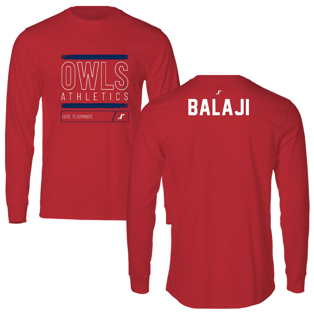 Florida Atlantic University Golf Red Dominate Long Sleeve - Mohit Balaji