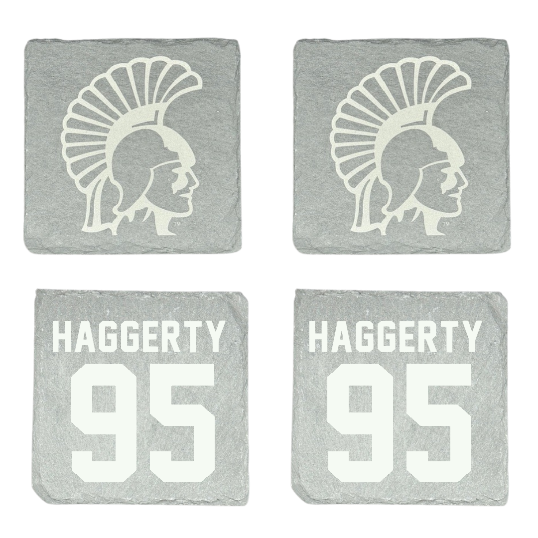 Winona State University Football Stone Coaster (4 Pack)  - #95 Conner Haggerty