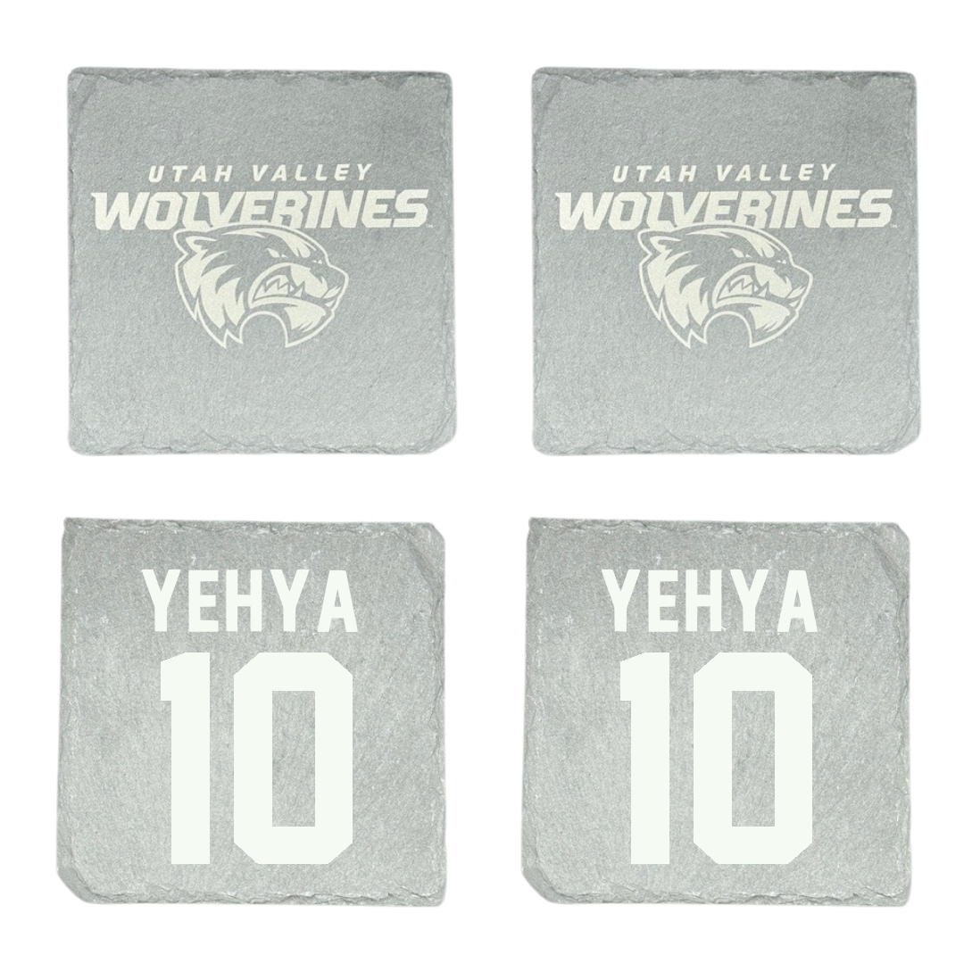 Utah Valley University Soccer Stone Coaster (4 Pack)  - #10 Omar Yehya