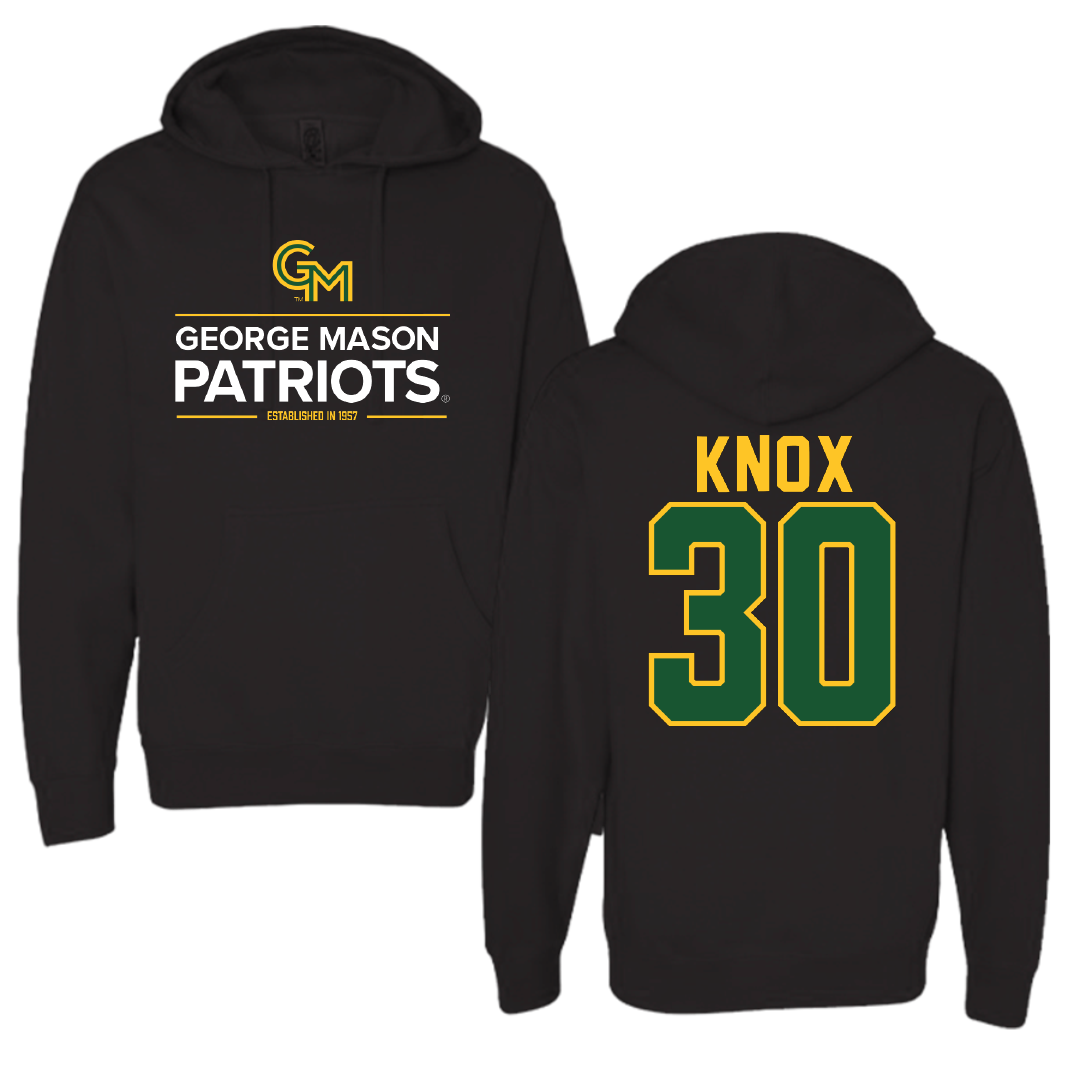 George Mason University Baseball Black General Hoodie - #30 Connor Knox
