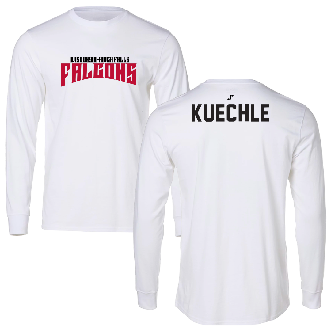 University of Wisconsin-River Falls TF and XC White Classic Long Sleeve - Cailyn Kuechle