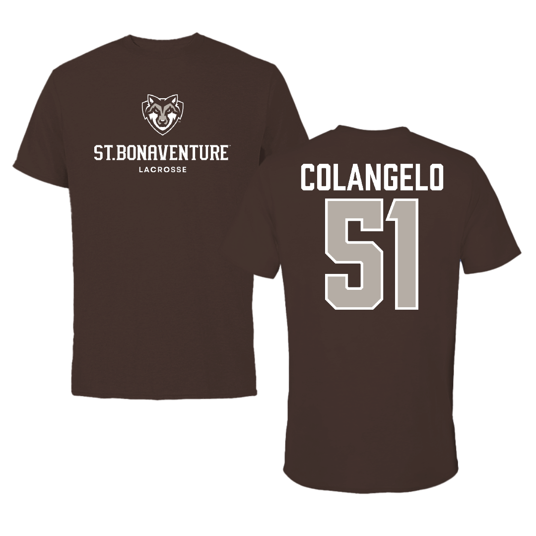 St. Bonaventure University Lacrosse Brown Bonnies Tee - #51 Brit Colangelo