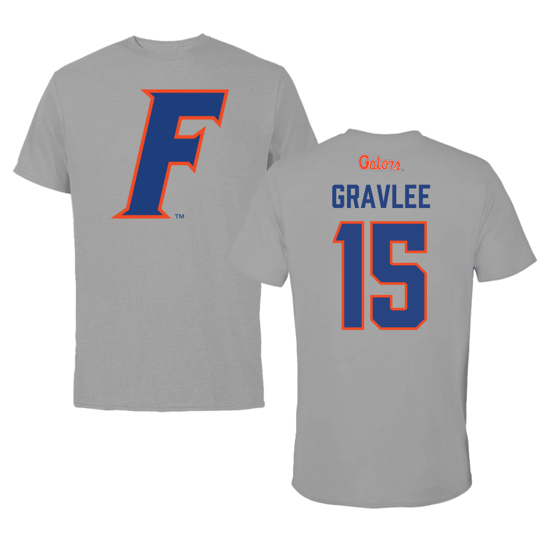 University of Florida Volleyball Dark Gray Performance Tee - #15 Madi Gravlee