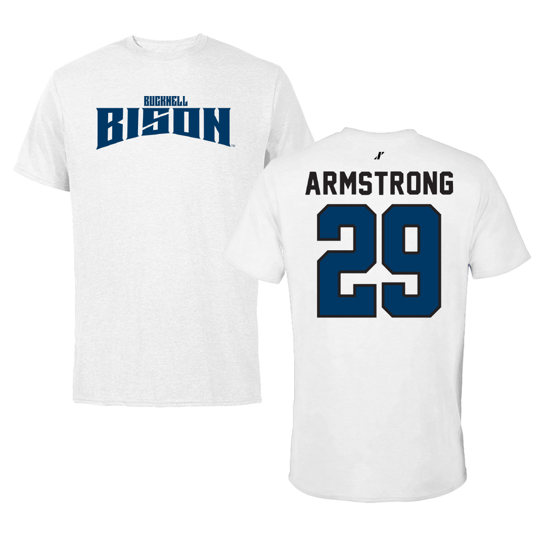 Bucknell University Lacrosse White Classic Tee - #29 Thomas Armstrong