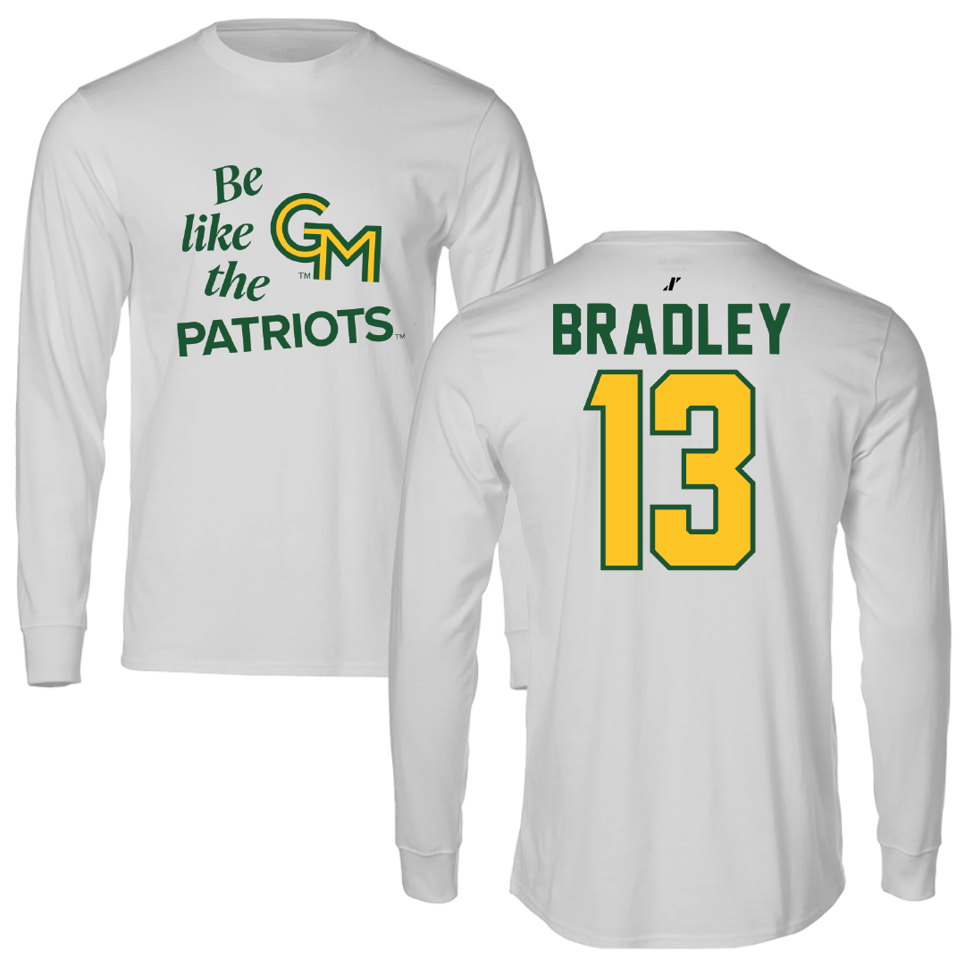 George Mason University Soccer Light Gray Be Like Us Performance Long Sleeve - #13 Olivia Bradley