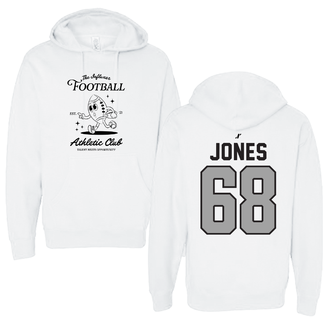 Football White Influxer Athletic Club Hoodie - #68 Tommy Jones
