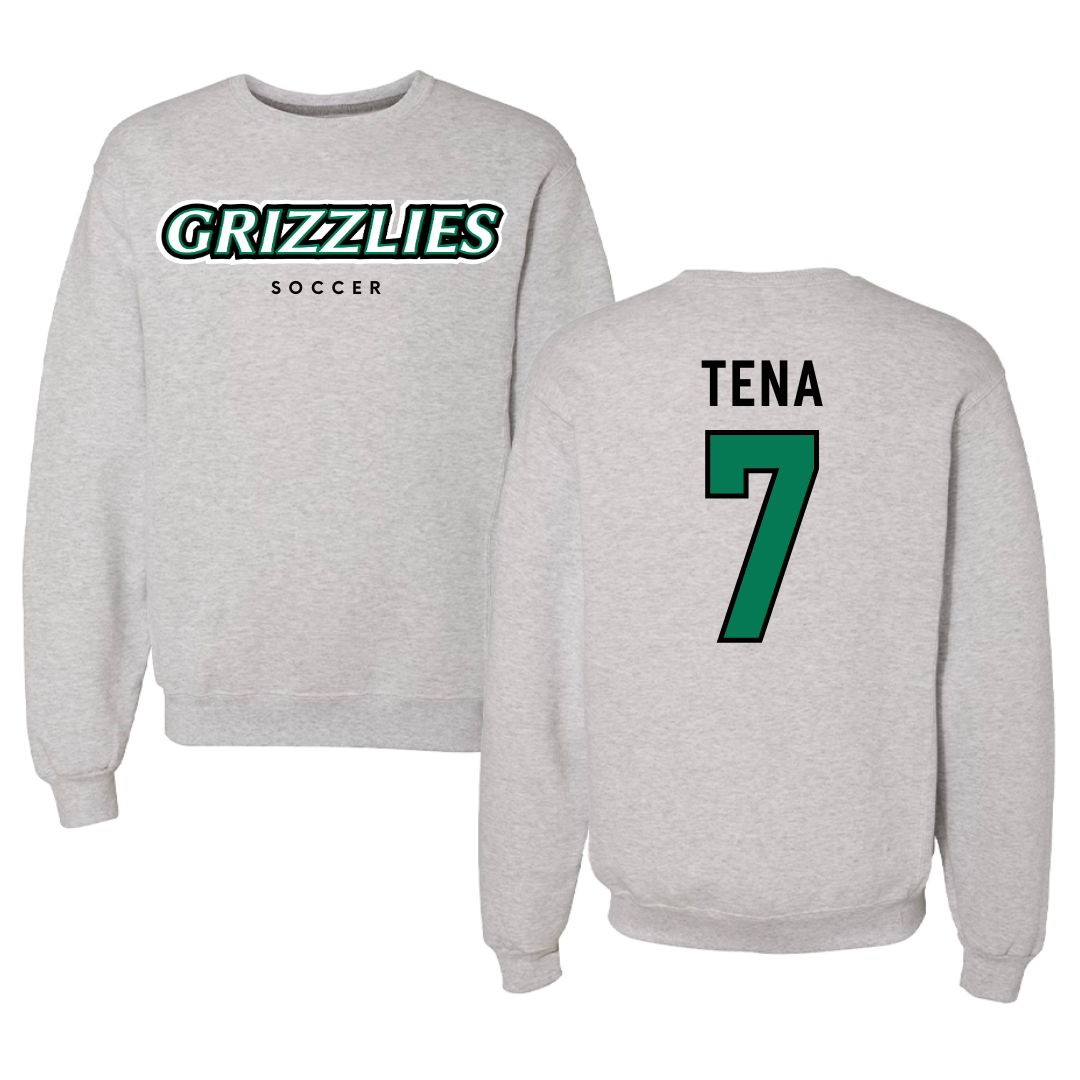 Adams State University Soccer Gray Grizzlies Crewneck - #7 Colette Tena