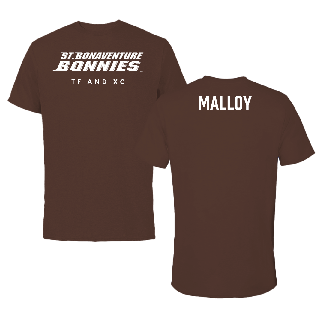 St. Bonaventure University TF and XC Brown Tee - Casey Malloy
