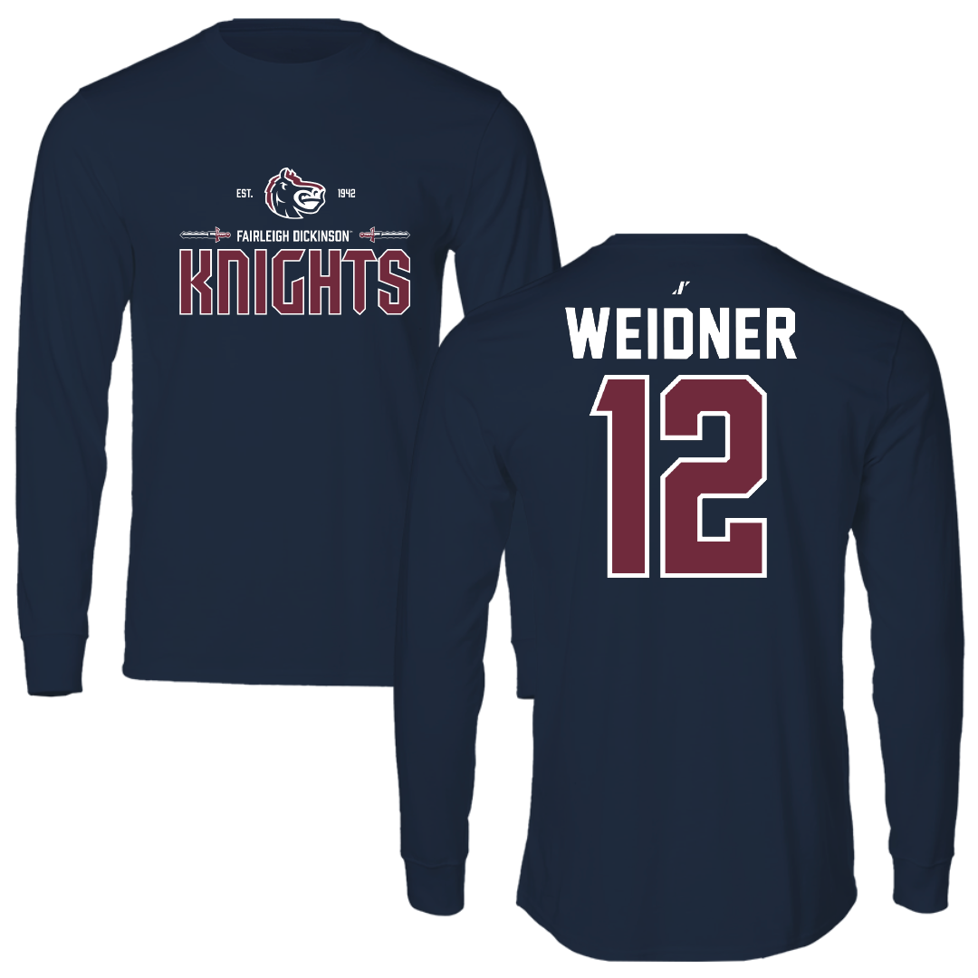 Fairleigh Dickinson University-Metropolitan Campus Lacrosse Navy General Performance Long Sleeve - #12 Addie Weidner