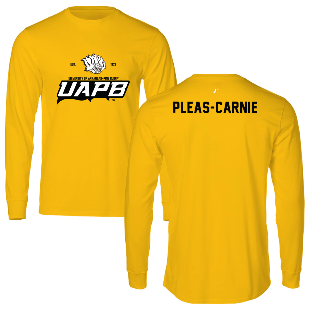 University of Arkansas-Pine Bluff TF and XC Gold General Long Sleeve - Akili Pleas-Carnie