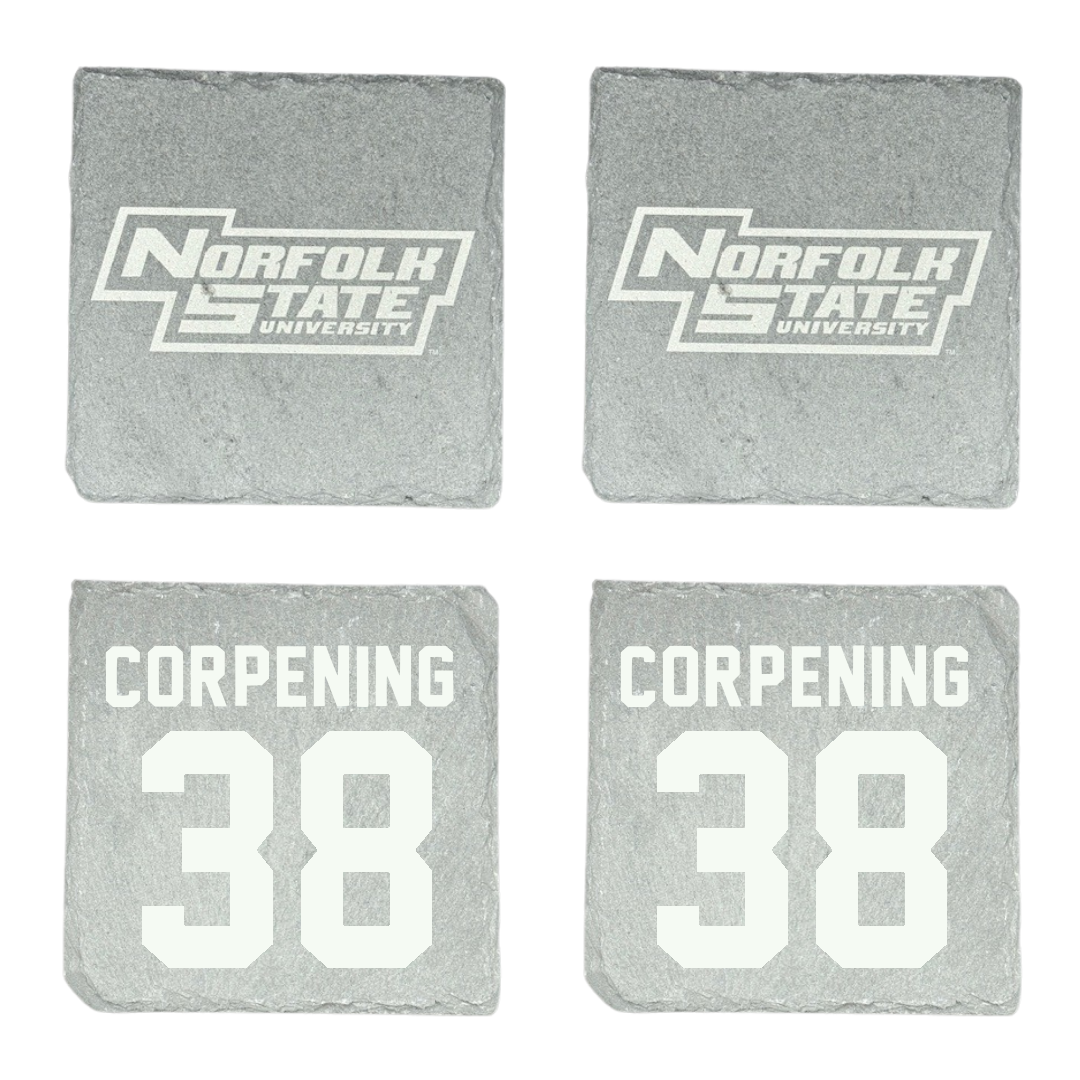 Norfolk State University Football Stone Coaster (4 Pack)  - #38 Davion Corpening