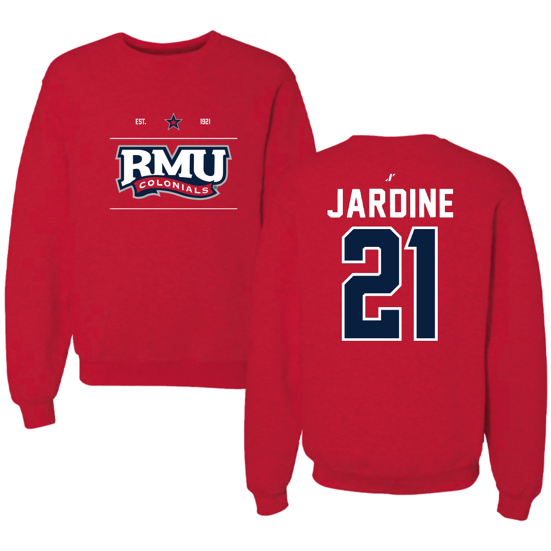 Robert Morris University Softball Red General Crewneck - #21 Makayla Jardine