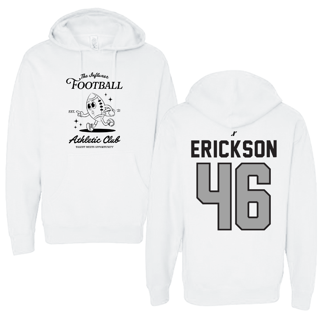Football White Influxer Athletic Club Hoodie - #46 Hayden Erickson