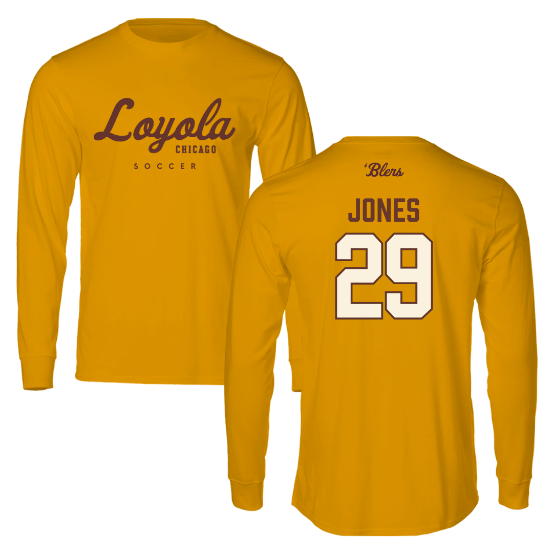 Loyola University-Chicago Soccer Gold Performance Long Sleeve - #29 Kenedi Jones