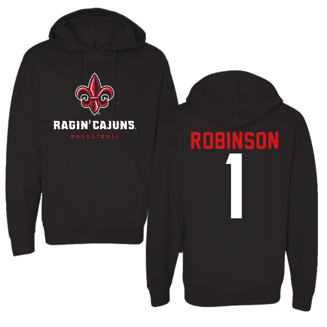 University of Louisiana at Lafayette Basketball Black Hoodie - #1 Tamiah Robinson