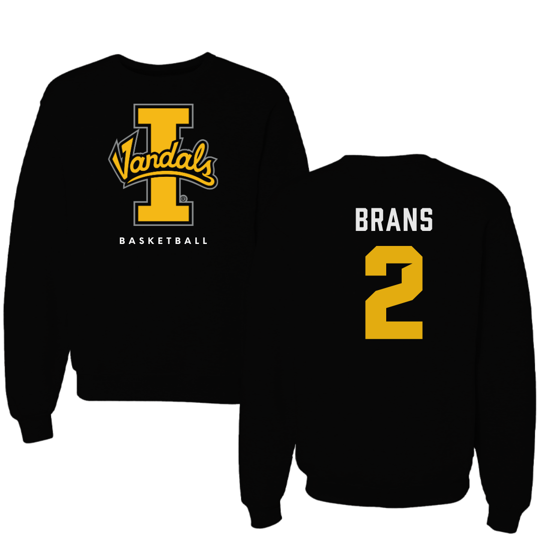 University of Idaho Basketball Black Crewneck - #2 Sarah Brans