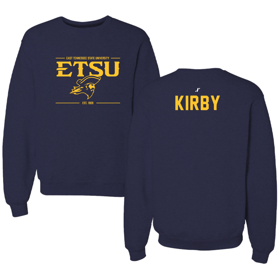 East Tennessee State University TF and XC Navy General Crewneck - Isaac Kirby