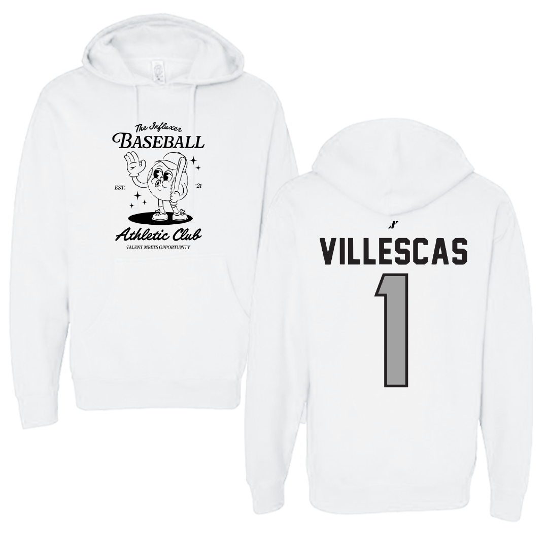 Baseball White Influxer Athletic Club Hoodie - #1 Diego Villescas
