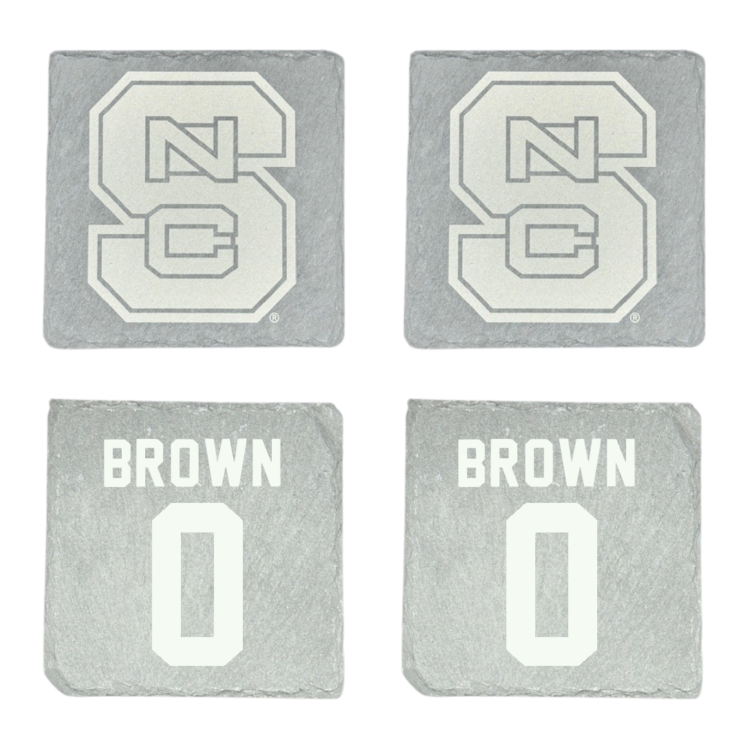 North Carolina State University Football Stone Coaster (4 Pack)  - #0 Sean Brown