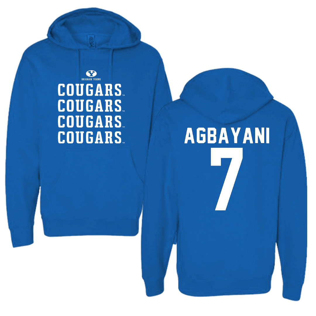 Brigham Young University Softball Blue General Hoodie - #7 Aleia Agbayani