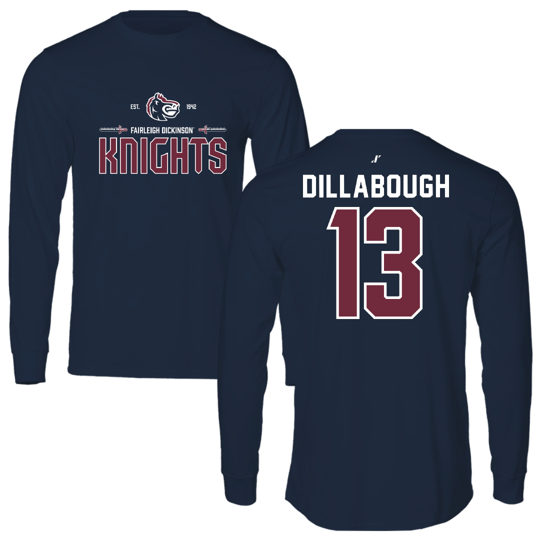 Fairleigh Dickinson University-Metropolitan Campus Lacrosse Navy General Long Sleeve - #13 Karly Dillabough