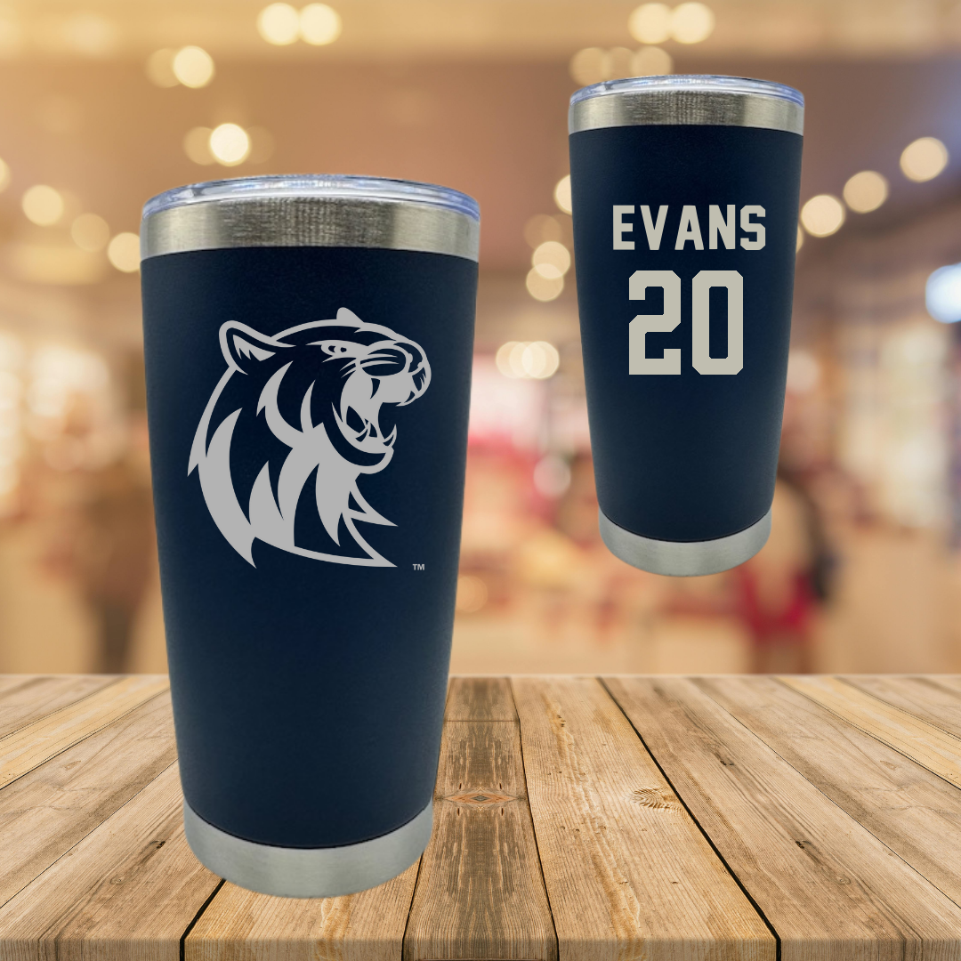 Rogers State University Softball Navy Stainless Steel Tumbler - #20 Savannah Evans