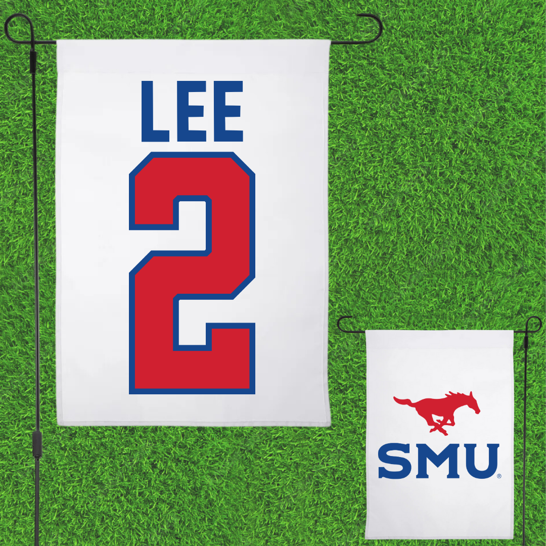 Southern Methodist University Soccer White Garden Flag - #2 Kaya Lee