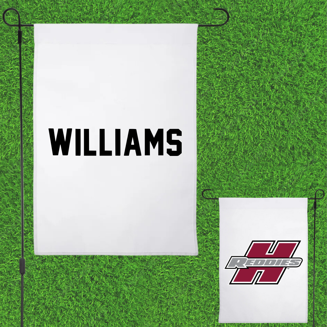 Henderson State University POM White Garden Flag - Hillary Williams