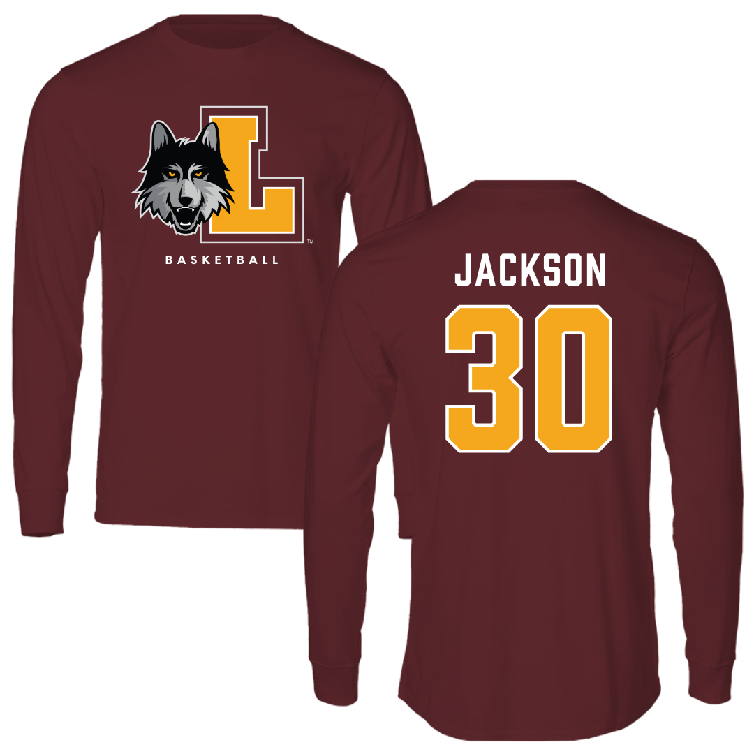 Loyola University-Chicago Basketball Maroon Mascot Long Sleeve - #30 Destiny Jackson