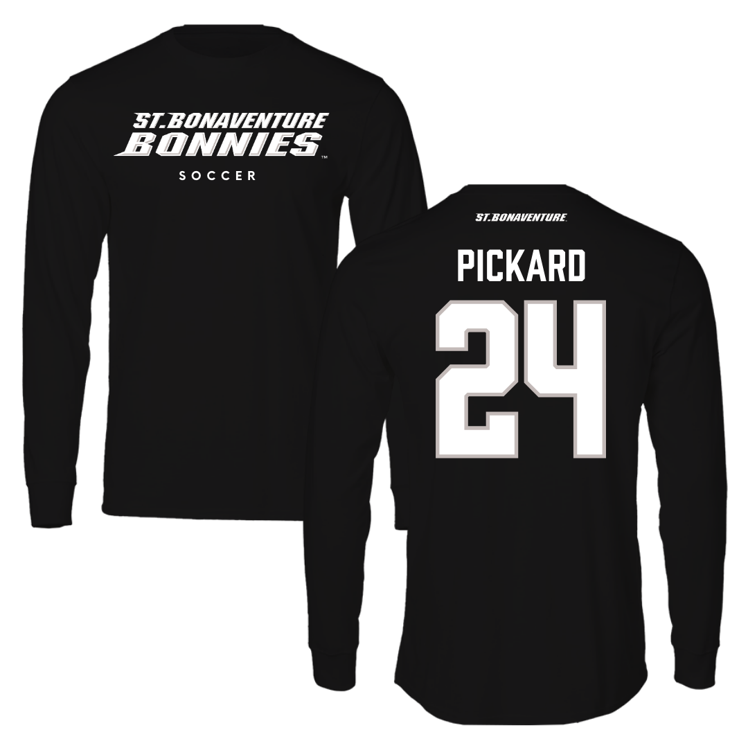 St. Bonaventure University Soccer Black Long Sleeve - #24 Kristin Pickard