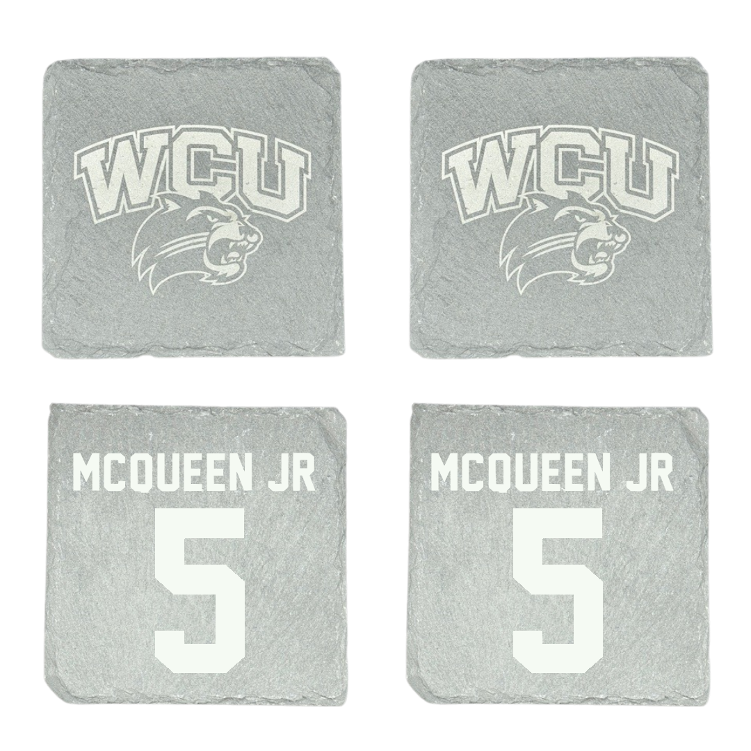 Western Carolina University Football Stone Coaster (4 Pack)  - #5 Hayward McQueen Jr