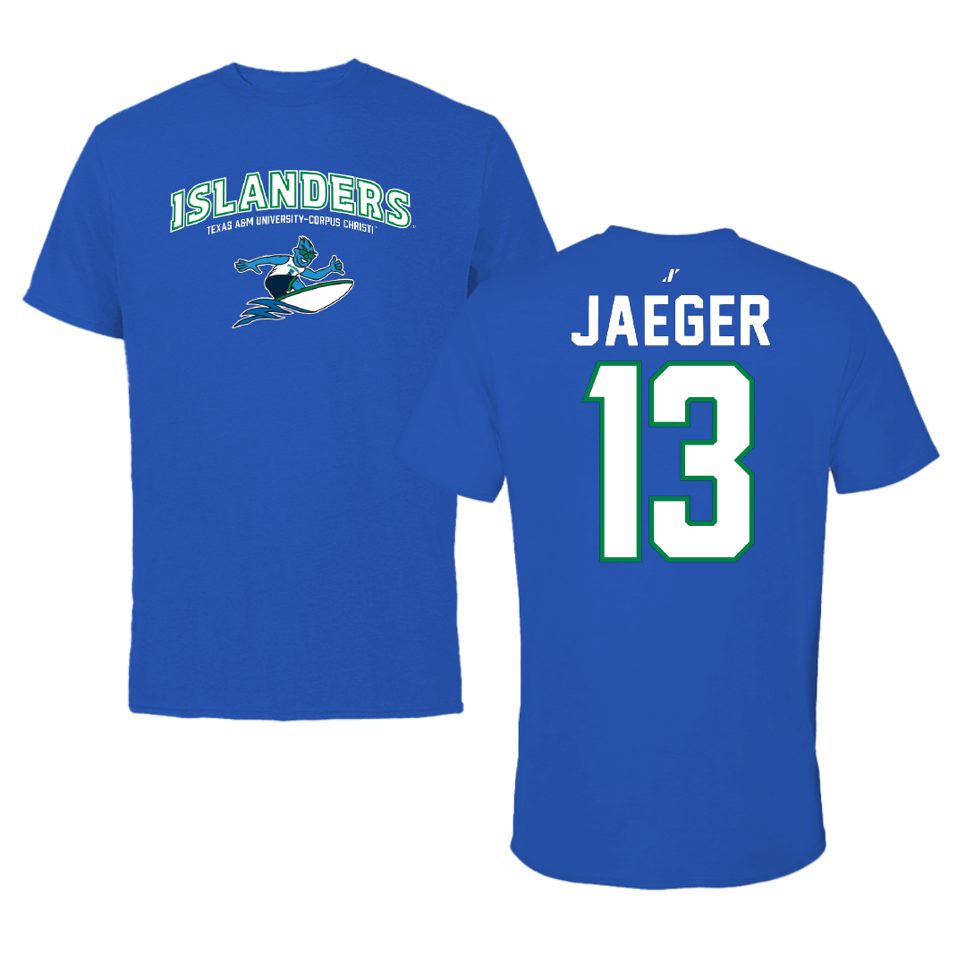 Texas A&M University-Corpus Christi Volleyball Blue General Performance Tee - #13 Brooklyn Jaeger