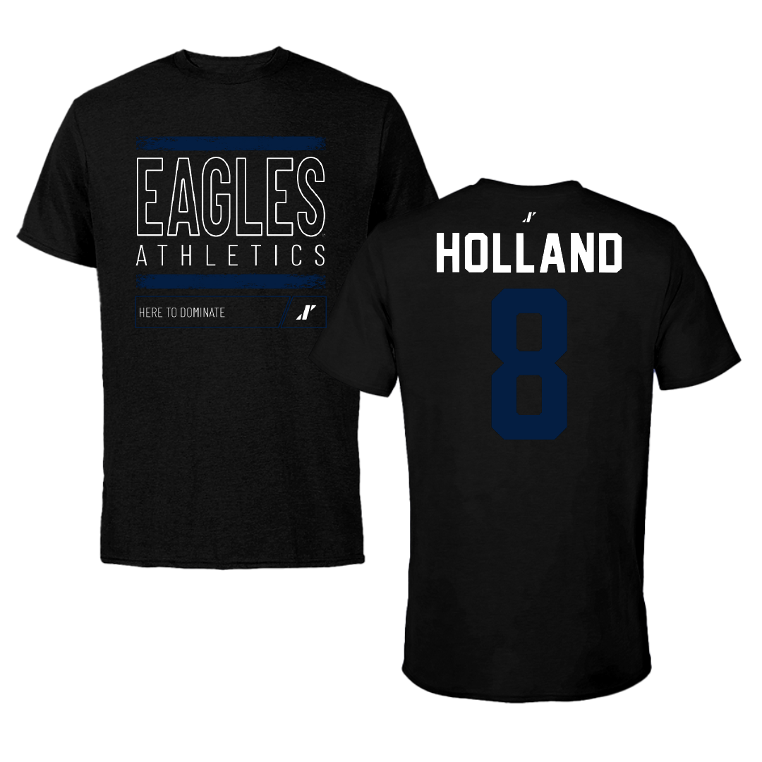 Georgia Southern University Softball Black Dominate Tee - #8 Bailey Holland