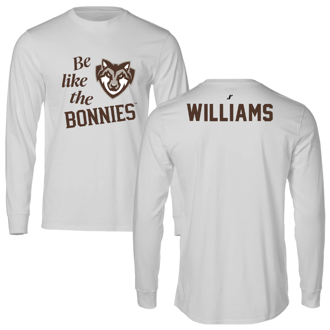 St. Bonaventure University Golf Light Gray Be Like Us Long Sleeve - Gabe Williams