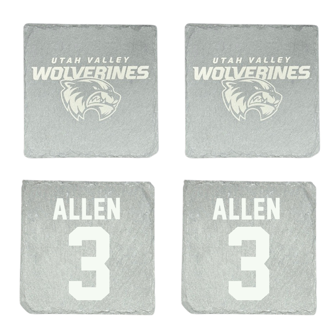 Utah Valley University Basketball Stone Coaster (4 Pack)  - #3 Drake Allen