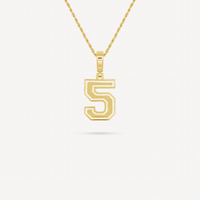 Gold Presidents Pendant and Chain - #5 Tyler Velino
