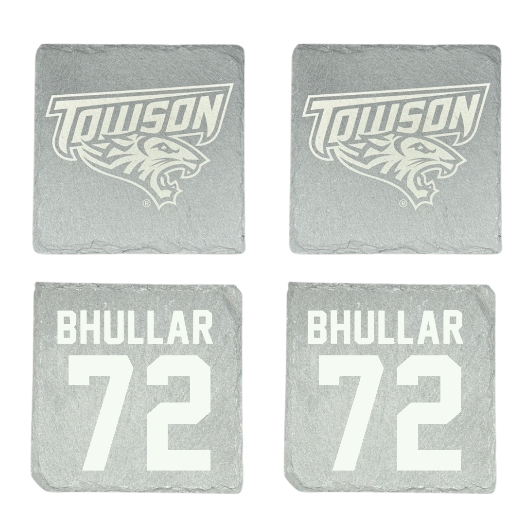 Towson University Football Stone Coaster (4 Pack)  - #72 Sahil Bhullar