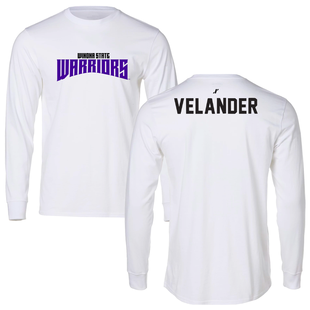 Winona State University Tennis White Classic Performance Long Sleeve - Kate Velander