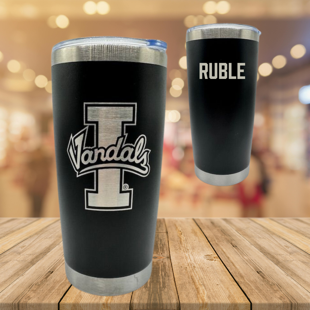 University of Idaho Swimming & Diving Black Stainless Steel Tumbler - Grace Ruble