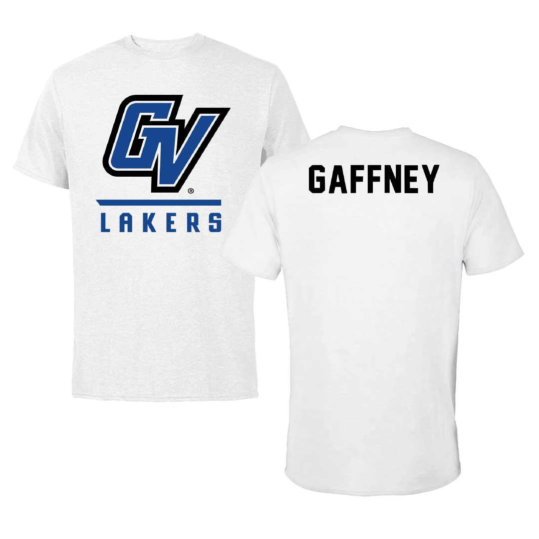 Grand Valley State University Wrestling White Tee - Noelle Gaffney